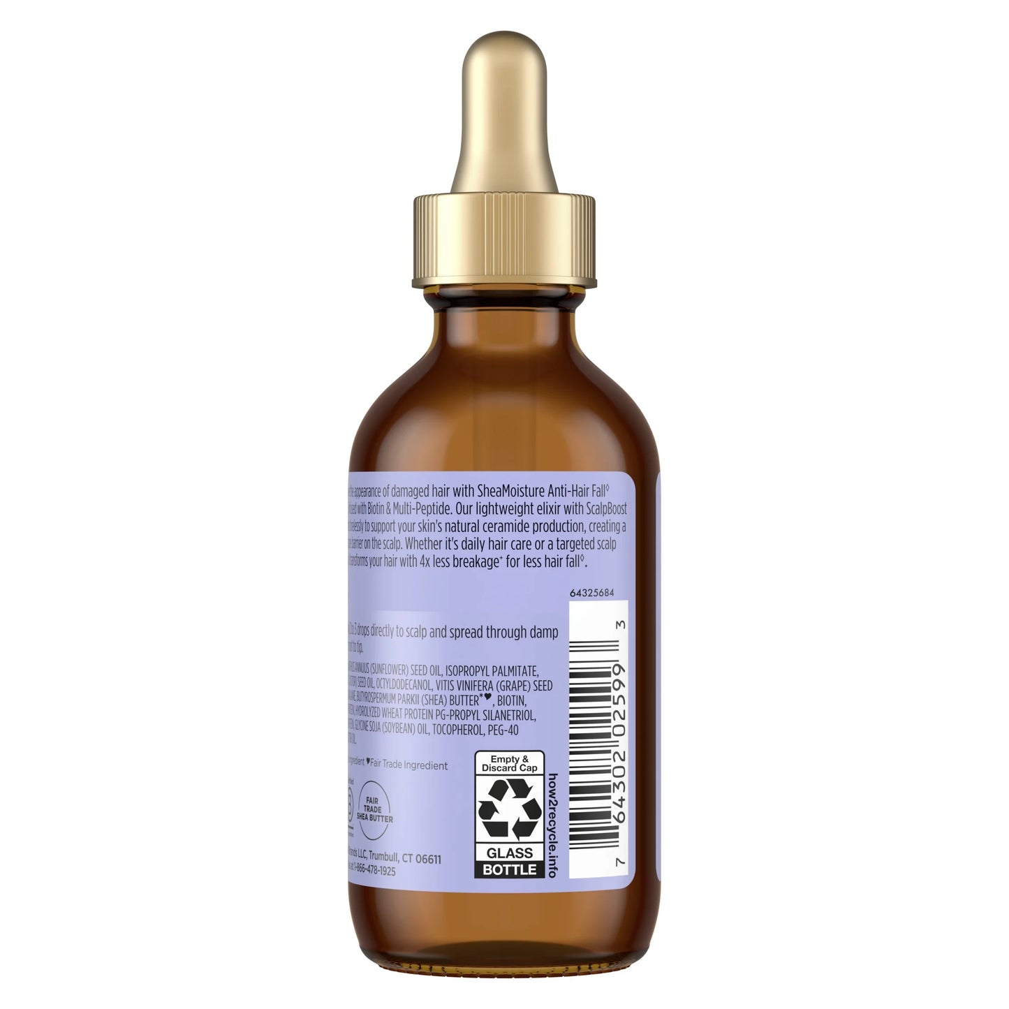 Moisturizing Scalp & Hair Oil Anti-Hair Fall with Biotin & Multi-Peptide, 2 Oz