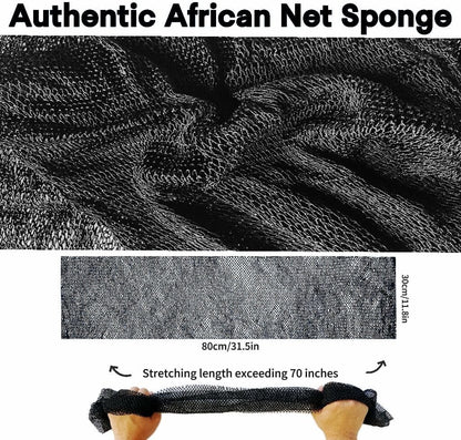 African Net Sponge Authentic, African Exfoliating Sponge Real African Net Black